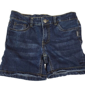 Silver Lacy Blue Denim Shorts